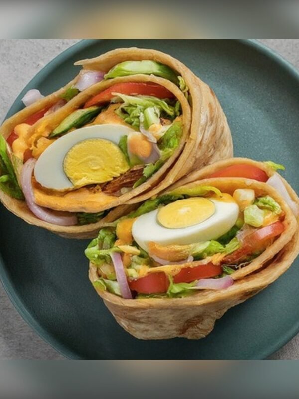 Triple Egg Wheat Paratha Roll