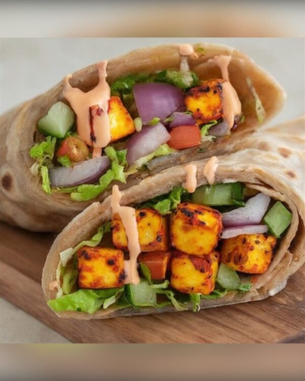 Paneer Tikka Wheat Paratha Roll