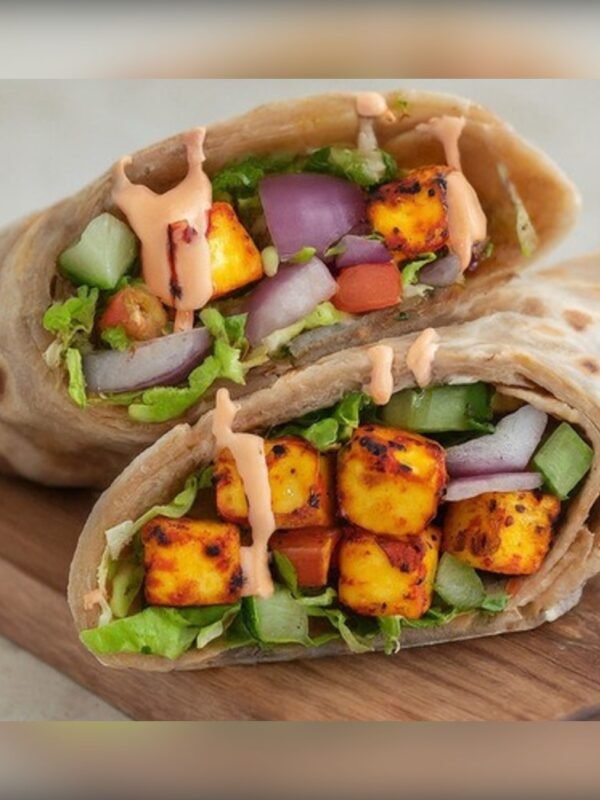 Paneer Tikka Wheat Paratha Roll